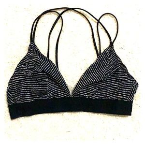 NWOT Pink VS sparkly black bralette